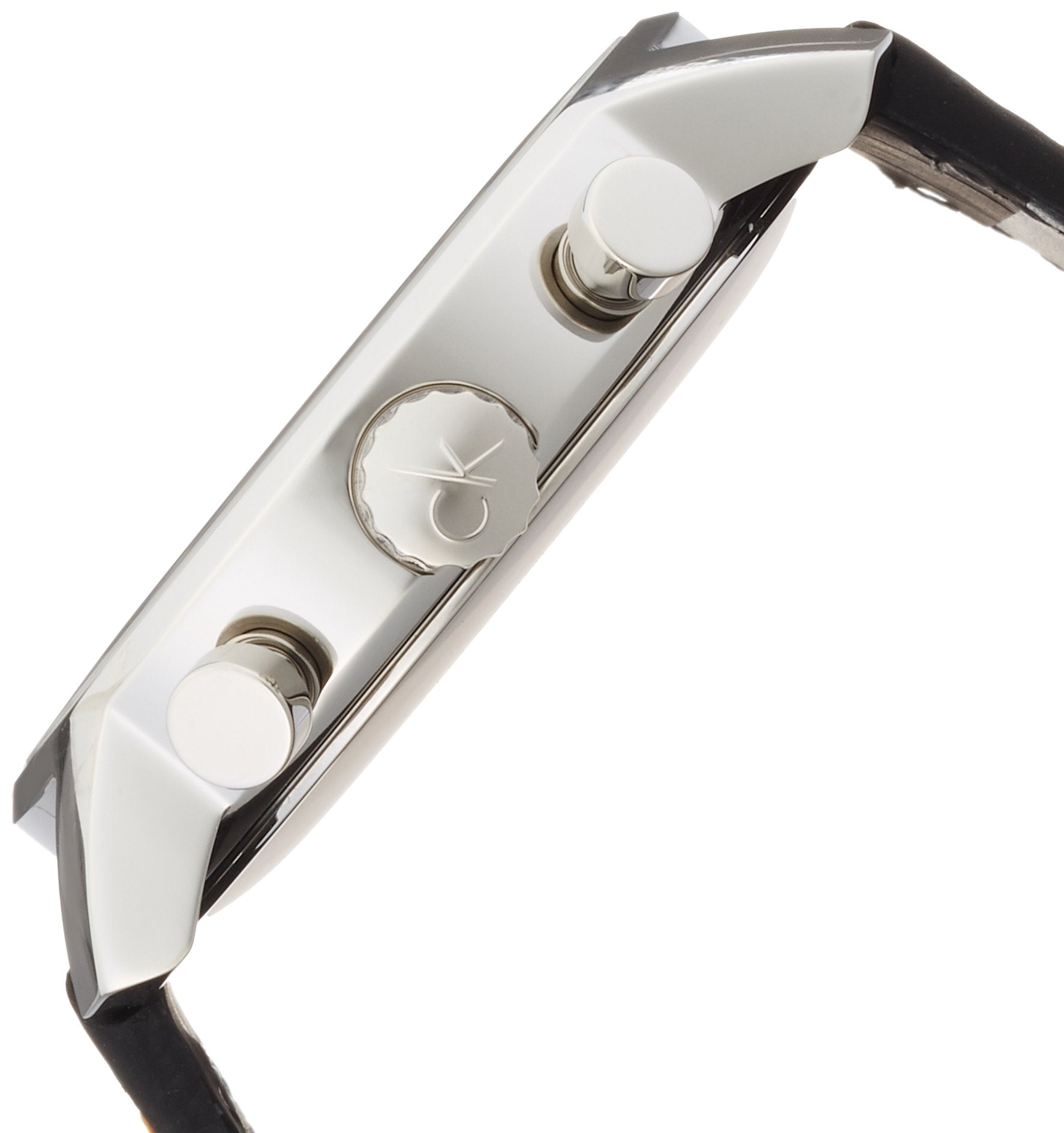  Shop Authentic Calvin Klein City Chronograph Black Dial Black Leather Strap Watch for Men - K2G271C1 - Luxxuri