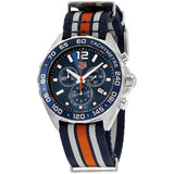  Shop Authentic Tag Heuer Formula 1 Chronograph 43mm Blue Dial NATO Strap Watch for Men - CAZ1014.FC8196 - Luxxuri