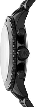  Shop Authentic Michael Kors Bayville Chronograph Black Dial Black Steel Strap Watch For Men - MK8750 - Luxxuri
