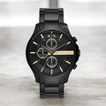  Shop Authentic Armani Exchange Hampton Chronograph Black Dial Black Steel Strap Watch For Men - AX2164 - Luxxuri