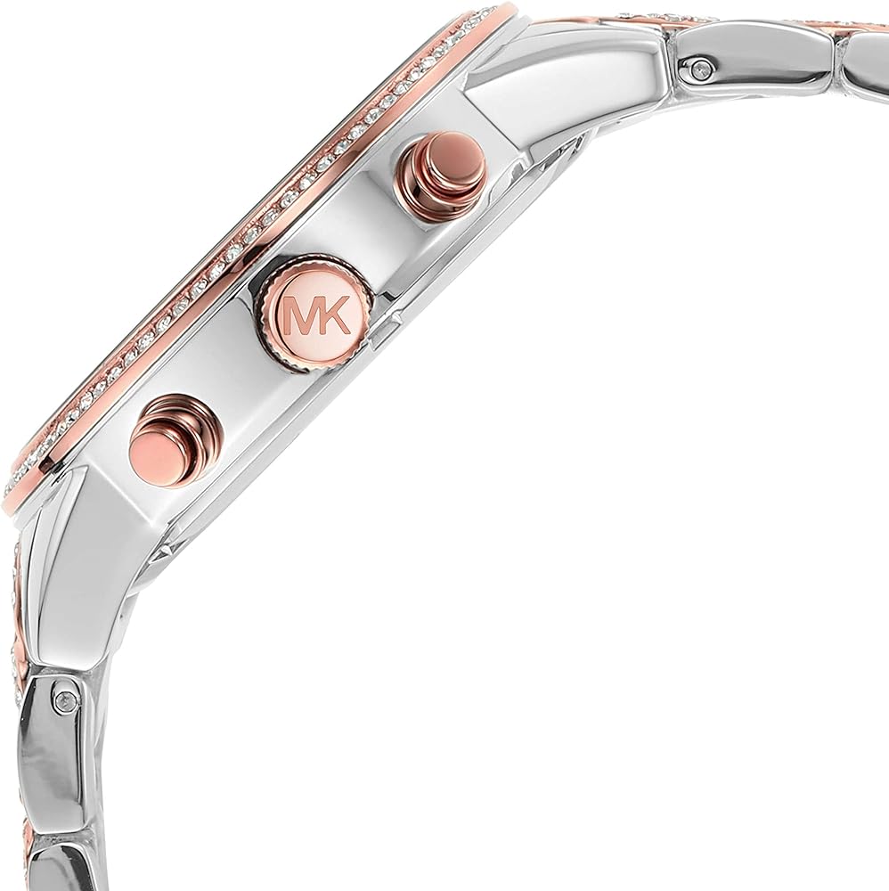  Shop Authentic Michael Kors Ritz Chronograph Silver Dial Two Tone Steel Strap Watch For Women - MK6938 - Luxxuri