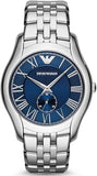  Shop Authentic Emporio Armani Valente Chronograph Blue Dial Silver Steel Strap Watch For Men - AR1789 - Luxxuri