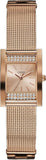  Shop Authentic Guess Nouveau Diamonds Rose Gold Dial Rose Gold Mesh Bracelet Watch for Women - W0127L3 - Luxxuri
