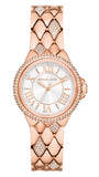  Shop Authentic Michael Kors Camille Analog Silver Dial Rose Gold Steel Strap Watch for Women - MK4810 - Luxxuri