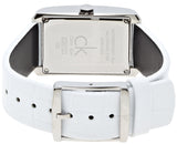  Shop Authentic Calvin Klein Window White Dial White Leather Strap Watch for Women - K2M23120 - Luxxuri