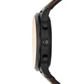 Fossil Nate Chronograph Brown Dial Brown Leather Strap Watch for Men - JR1511