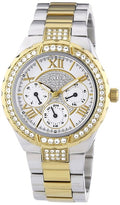  Shop Authentic Guess Viva Diamonds Silver Dial Two Tone Steel Strap Watch for Women - W0111L5 - Luxxuri