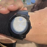  Shop Authentic Movado Bold TR90 Black Dial Black Leather Strap Watch For Men - 3600307 - Luxxuri