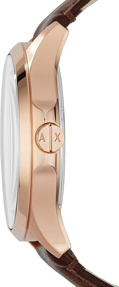  Shop Authentic Armani Exchange Hampton Chronograph Blue Dial Brown Leather Strap Watch For Men - AX2172 - Luxxuri