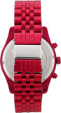  Shop Authentic Michael Kors Lexington Chronograph Red Dial Red Steel Strap Watch For Men - MK8814 - Luxxuri