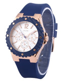  Shop Authentic Guess Overdrive White Dial Blue Rubber Strap Watch for Women - W0149L5 - Luxxuri