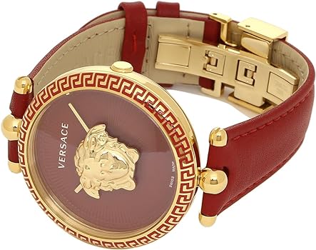  Shop Authentic Versace Palazzo Empire Red Dial Red Leather Strap Watch for Women - VCO120017 - Luxxuri