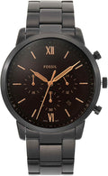 Shop Authentic Fossil Neutra Chronograph Black Dial Black Steel Strap Watch for Men - FS5525 - Luxxuri