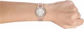 Michael Kors Camille Chronograph White Dial Rose Gold Steel Strap Watch For Women - MK6995