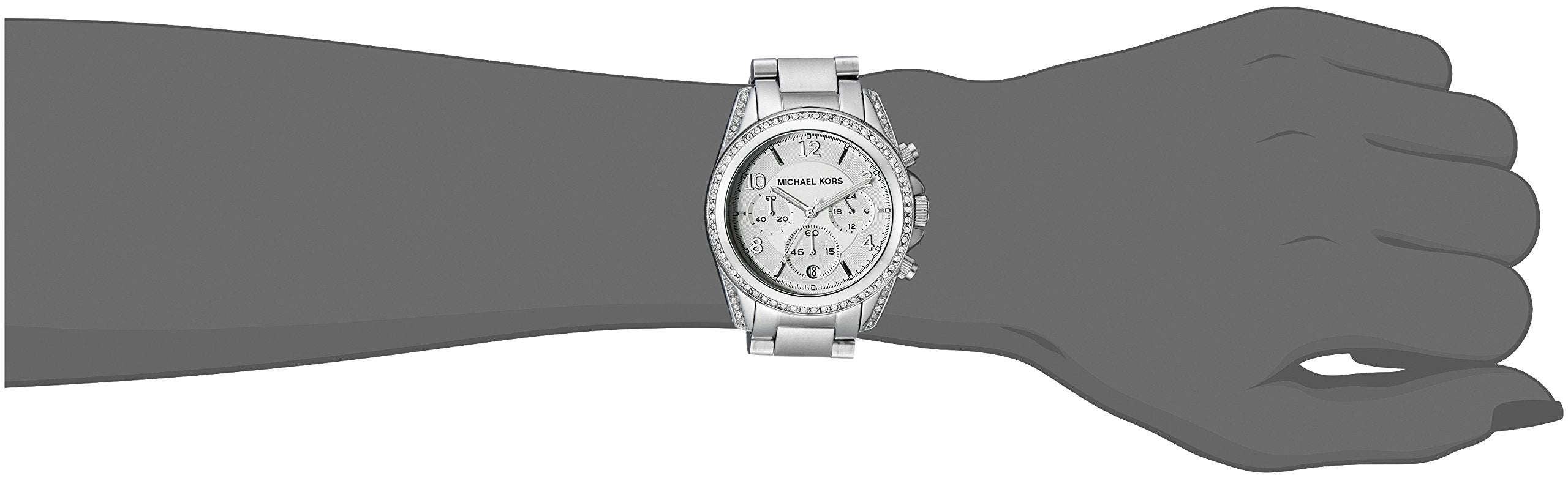 Michael Kors Blair Silver Dial Silver Steel Strap Watch for Women - MK5165