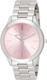  Shop Authentic Michael Kors Slim Runway Quartz Pink Dial Silver Steel Strap Watch For Women - MK3380 - Luxxuri