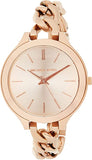  Shop Authentic Michael Kors Slim Runway Rose Gold Dial Rose Gold Steel Strap Watch for Women - MK3223 - Luxxuri