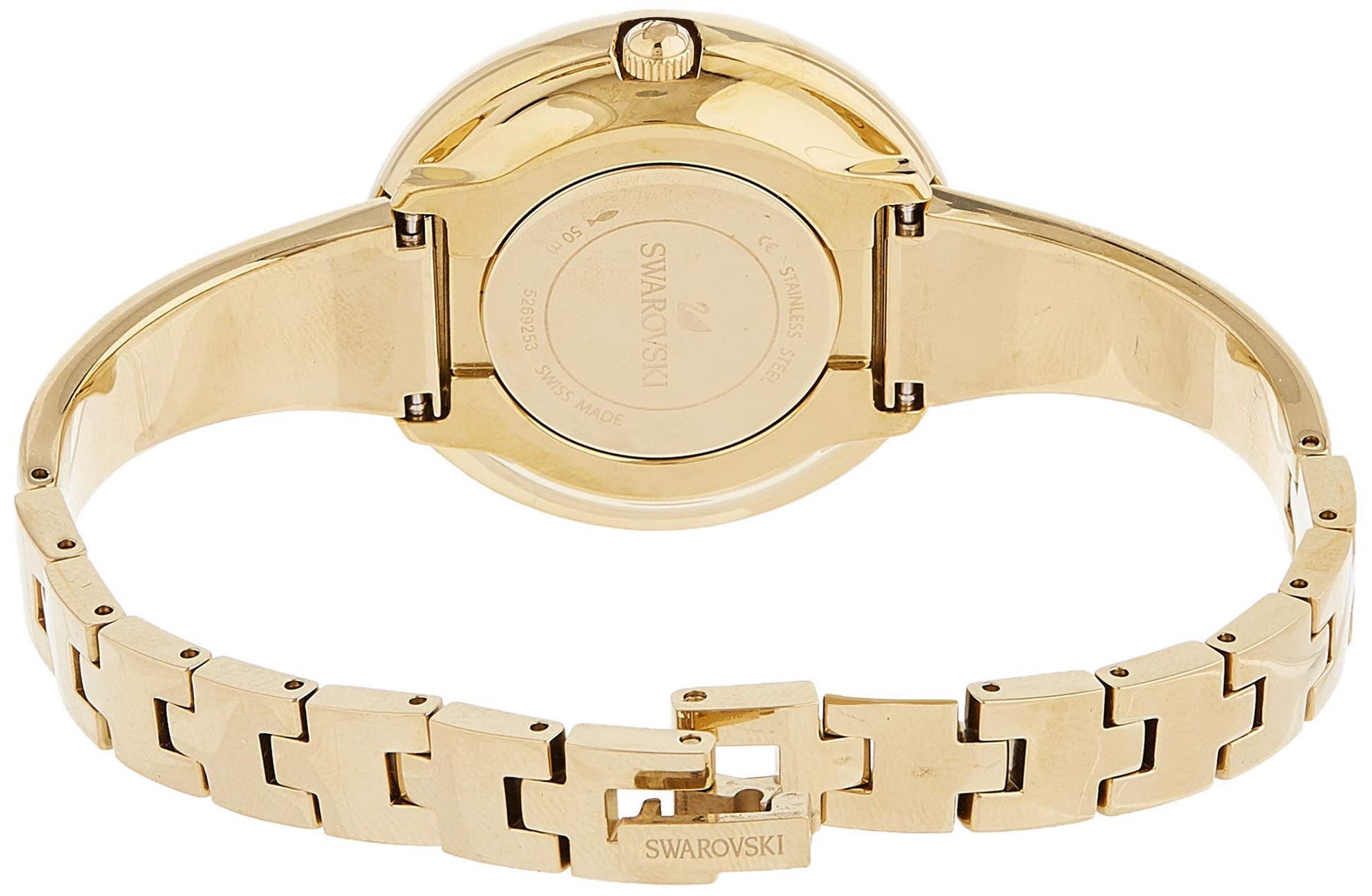  Shop Authentic Swarovski Crystalline Bracelet White Dial Gold Steel Strap Watch for Women - 5269253 - Luxxuri