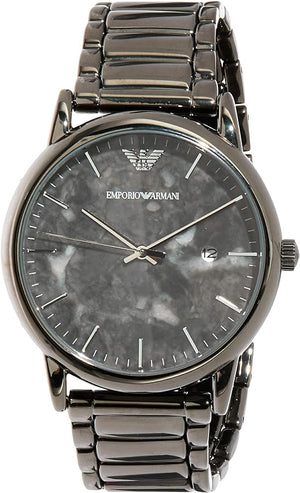  Shop Authentic Emporio Armani Luigi Analog Grey Dial Grey Steel Strap Watch For Men - AR11155 - Luxxuri