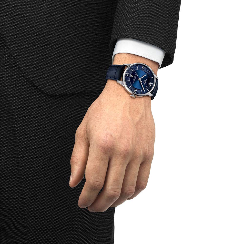  Shop Authentic Tissot Chemin Des Tourelles Powermatic 80 Blue Dial Blue Leather Strap Watch for Men - T099.407.16.048.00 - Luxxuri
