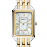  Shop Authentic Fossil Raquel Three Hand Mother of Pearl Dial Two Tone Steel Strap Watch For Women - ES5305 - Luxxuri