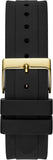 Shop Authentic Guess Moonlight Crystals Silver Dial Black Silicone Strap Watch For Women - GW0257L1 - Luxxuri