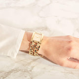  Shop Authentic Guess Mod Heavy Metal Gold Dial Gold Steel Strap Watch For Women - W1117L2 - Luxxuri