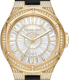  Shop Authentic Michael Kors Lennox Three Hand Crystals Silver Dial Black Silicone Strap Watch For Women - MK7247 - Luxxuri