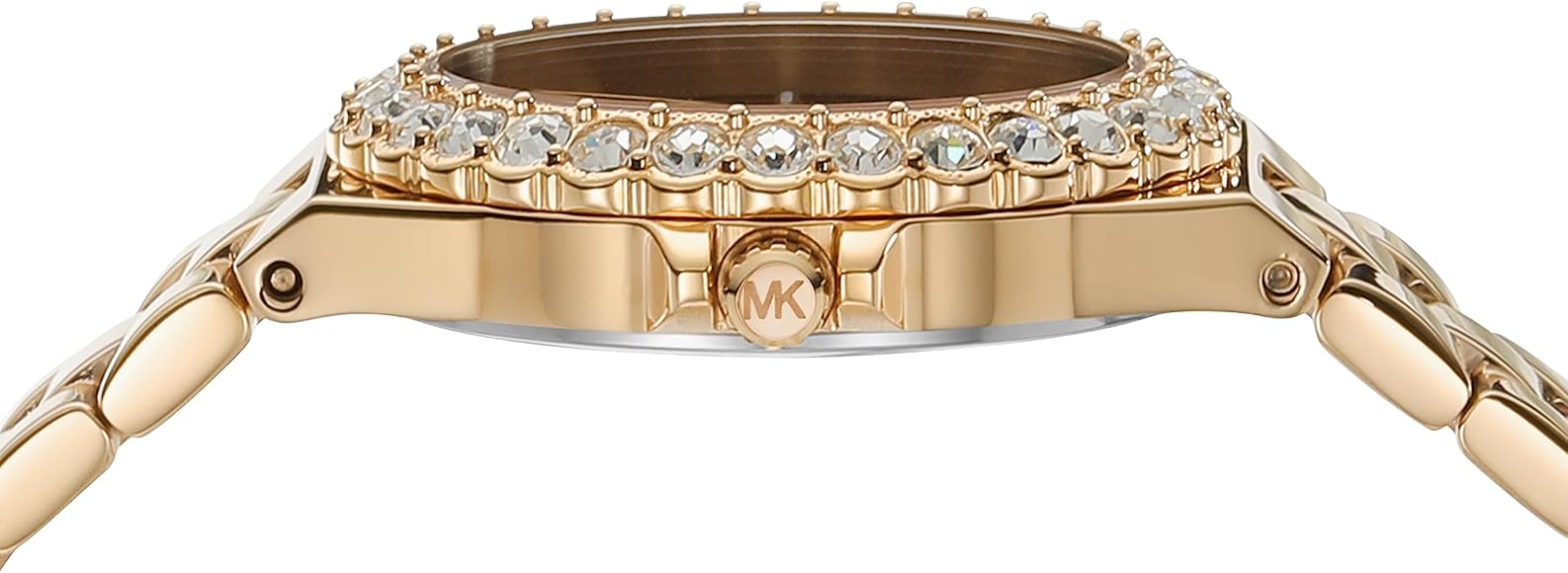  Shop Authentic Michael Kors Lennox Quartz Green Dial Gold Steel Strap Watch For Women - MK7395 - Luxxuri