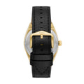Fossil Everett Automatic Skeleton Black Dial Black Leather Strap Watch for Men - ME3208