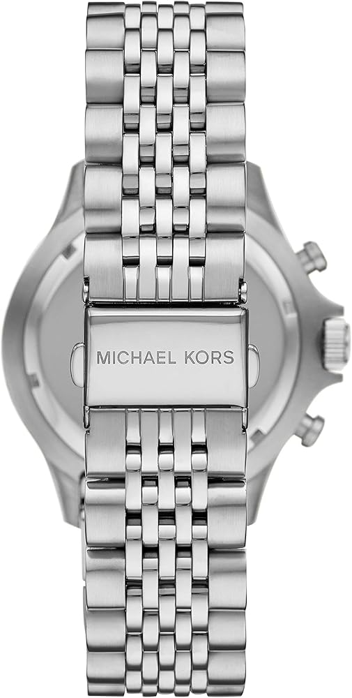  Shop Authentic Michael Kors Bayville Chronograph Black Dial Silver Steel Strap Watch For Men - MK8725 - Luxxuri