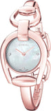  Shop Authentic Gucci Horsebit Collection Diamonds Mother of Pearl Dial Rose Gold Steel Strap Watch For Women - YA139508 - Luxxuri