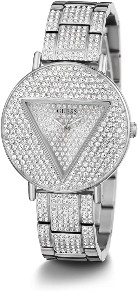  Shop Authentic Guess Trend Diamonds Silver Dial Silver Steel Strap Watch for Women - GW0512L1 - Luxxuri