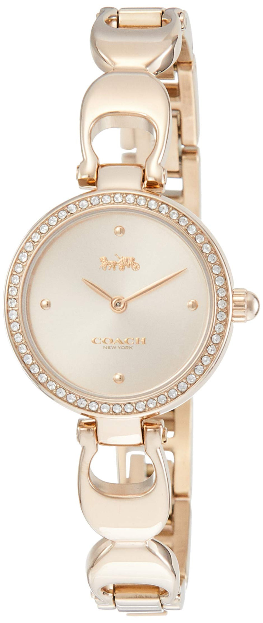 Coach Park Signature Rose Gold Dial Rose Gold Steel Strap Watch for Women - 14503172