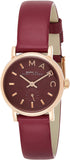  Shop Authentic Marc Jacobs Baker Maroon Dial Maroon Leather Strap Watch for Women - MBM1271 - Luxxuri