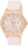  Shop Authentic Guess Sparkling Diamonds Pink Dial Pink Rubber Strap Watch for Women - W0032L9 - Luxxuri