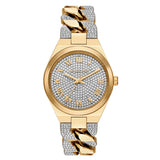  Shop Authentic Michael Kors Lennox Pavé Crystals Silver Dial Two Tone Steel Strap Watch for Women - MK7487 - Luxxuri