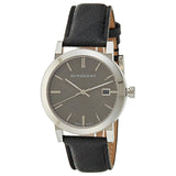  Shop Authentic Burberry The City Grey Dial Black Leather Strap Watch for Men - BU9030 - Luxxuri