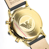 Shop Authentic Emporio Armani Gianni Beige Dial Grey Leather Strap Watch For Men - AR0386 - Luxxuri