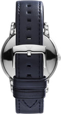  Shop Authentic Emporio Armani Classic Quartz Blue Dial Black Leather Strap Watch For Men - AR1731 - Luxxuri