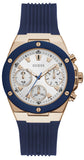  Shop Authentic Guess Athena White Dial White Dial Blue Rubber Strap Watch For Women - GW0030L5 - Luxxuri