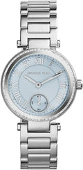  Shop Authentic Michael Kors Skylar Quartz Blue Dial Silver Steel Strap Watch For Women - MK5988 - Luxxuri