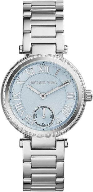  Shop Authentic Michael Kors Skylar Quartz Blue Dial Silver Steel Strap Watch For Women - MK5988 - Luxxuri