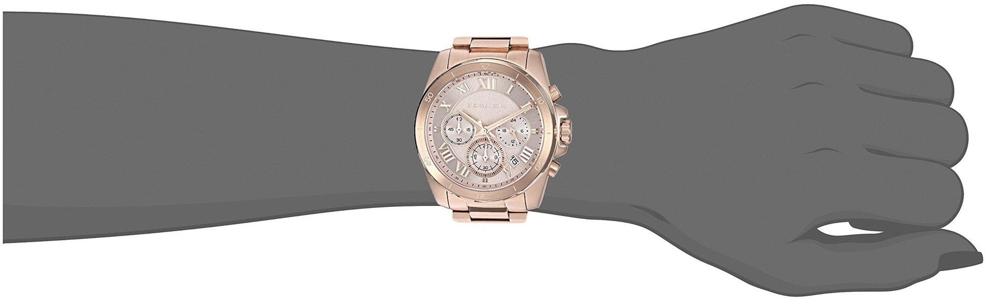  Shop Authentic Michael Kors Brecken Chronograph Quartz Rose Gold Dial Rose Gold Steel Strap Watch For Women - MK6367 - Luxxuri