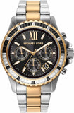  Shop Authentic Michael Kors Everest Chronograph Black Dial Two Tone Steel Strap Watch For Women - MK7209 - Luxxuri