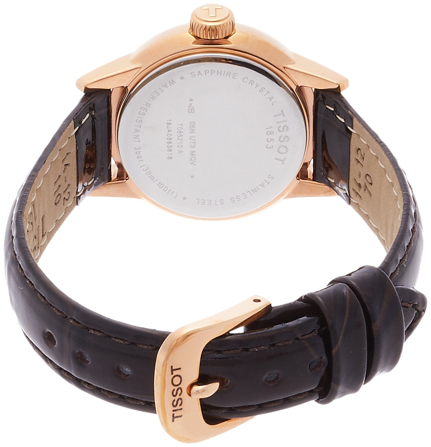  Shop Authentic Tissot Carson Lady Steel Quartz Brown Leather Strap Watch For Women - T085.210.36.011.00 - Luxxuri
