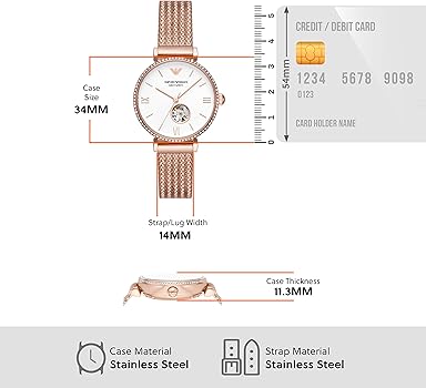  Shop Authentic Emporio Armani Meccanico Automatic White Dial Rose Gold Mesh Strap Watch For Women - AR60063 - Luxxuri