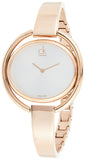  Shop Authentic Calvin Klein Impetuos Silver Dial Rose Gold Steel Strap Watch for Women - K4F2N616 - Luxxuri
