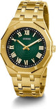  Shop Authentic Guess Asset Quartz Green Dial Gold Steel Strap Watch For Men - GW0575G2 - Luxxuri
