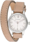  Shop Authentic Burberry Utilitarian White Dial Pink Leather Strap Watch for Women - BU7847 - Luxxuri